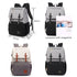 2019 Diaper Bag Mummy Daddy Backpack Baby Stroller Bag Waterproof Handbag Nursing Nappy Bag Kits USB - menochic